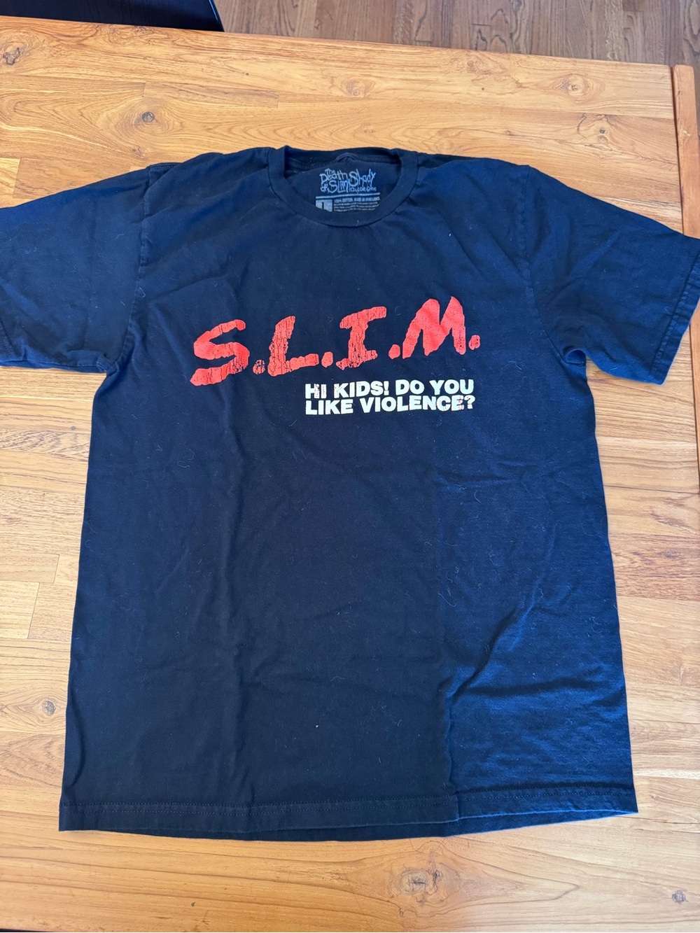 Eminem Graphic Tee - Hi Kids! Do You Like Violence? - Large - Official merch
